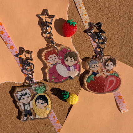 haikyuu fruit keychains vol.2